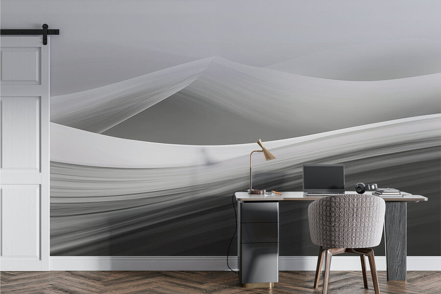 White and grey landscape