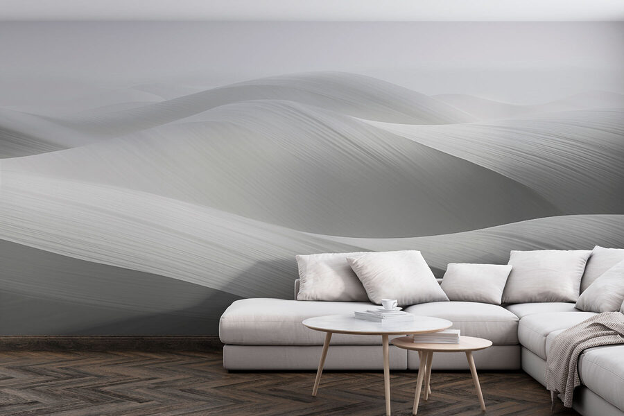 White and grey landscape