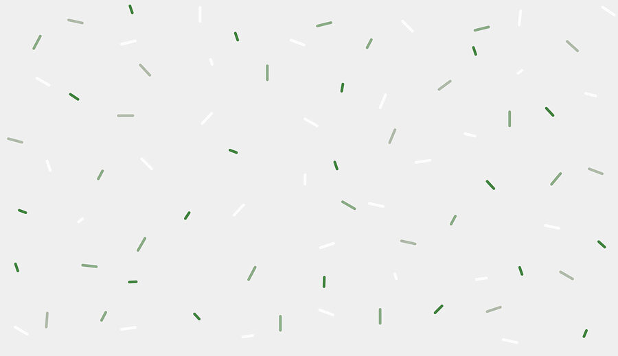White background with green and white specks