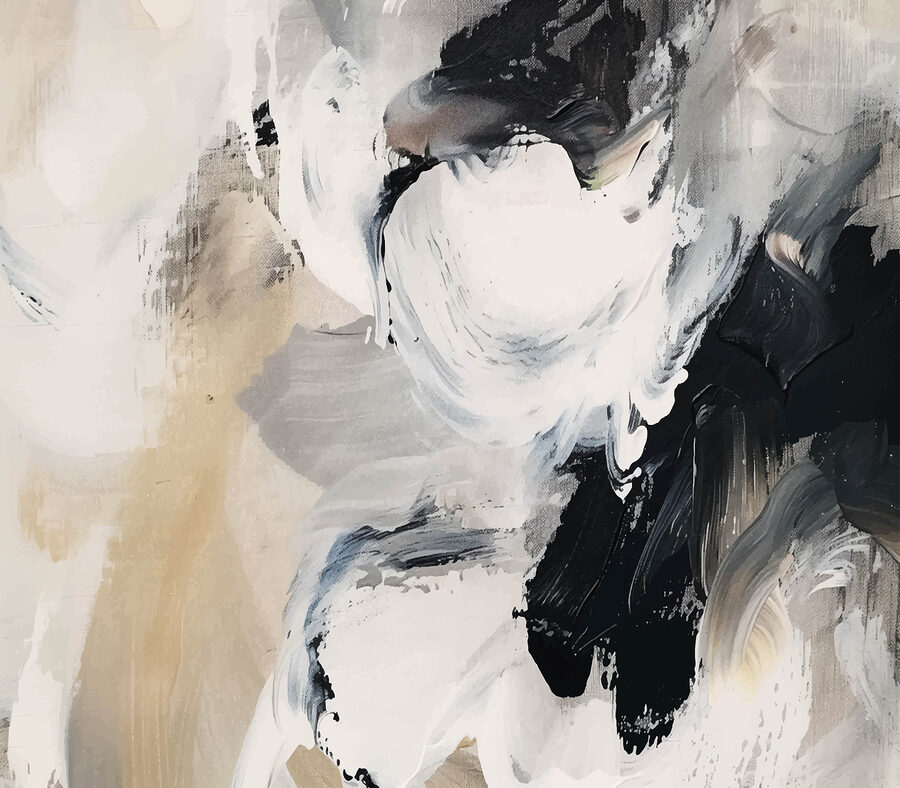 Close up of a painting