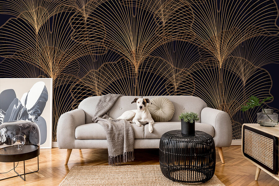 Shimmering Elegance in Abstract Lines