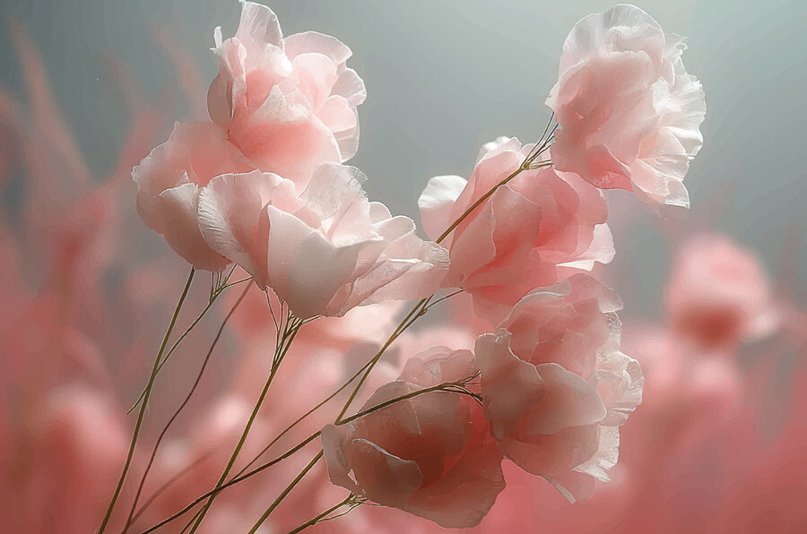 Group of pink flowers
