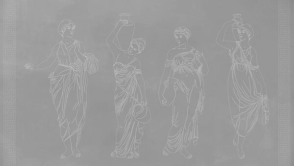 Group of women in different poses Group of women in different poses