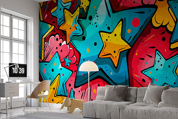 Colorful star pattern Colorful star pattern