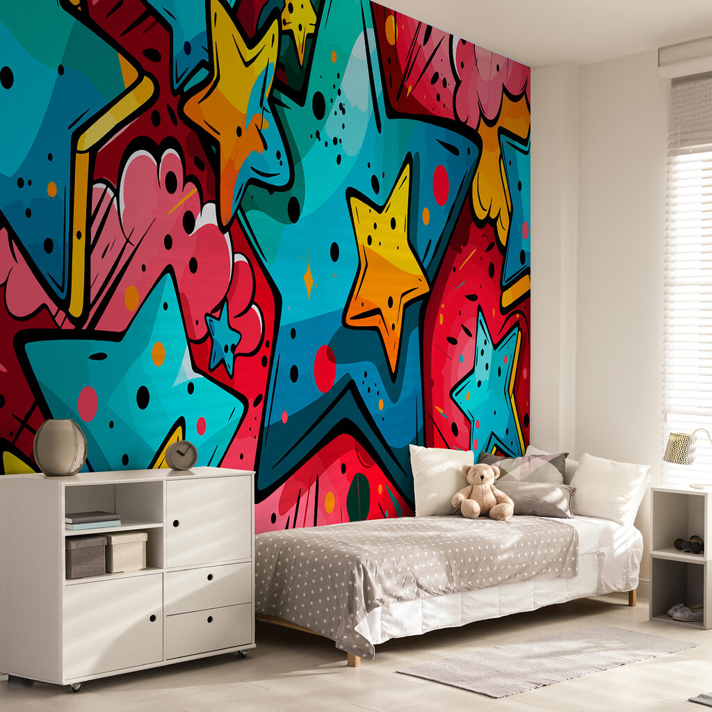 Colorful star pattern Colorful star pattern