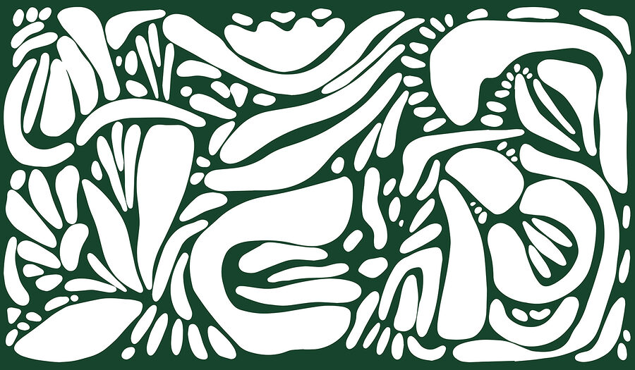 White and green pattern