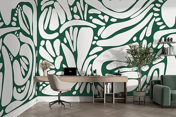 White and green pattern White and green pattern