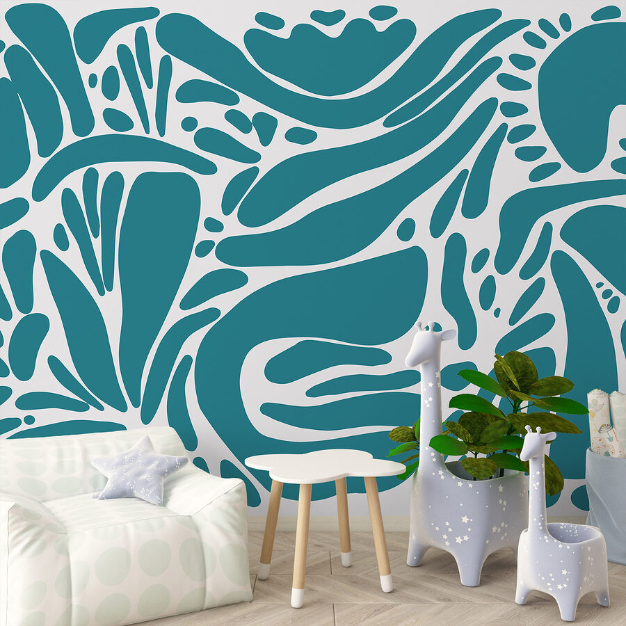 Blue and white pattern