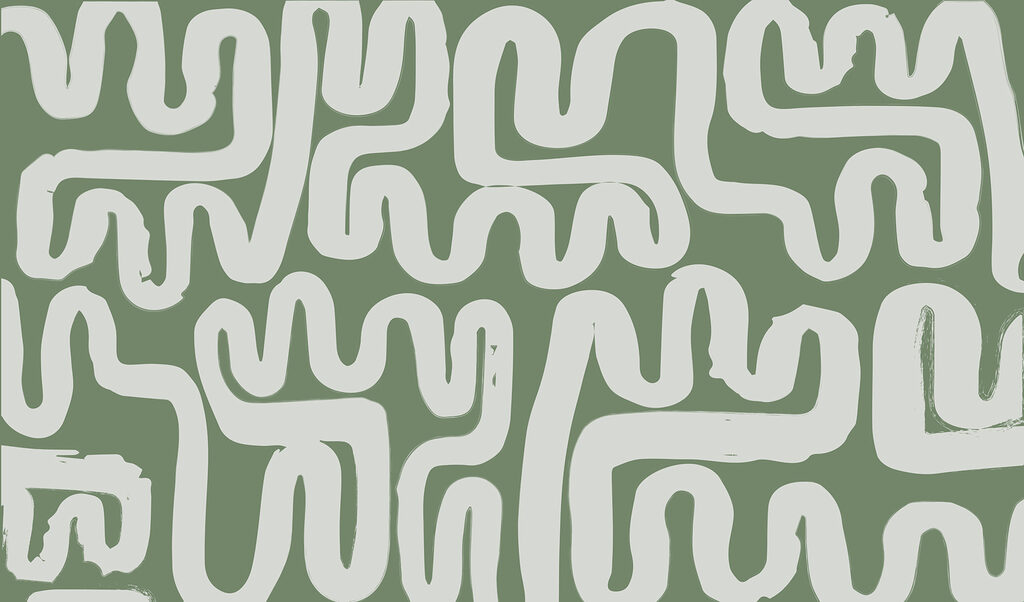 Maze with white lines Maze with white lines