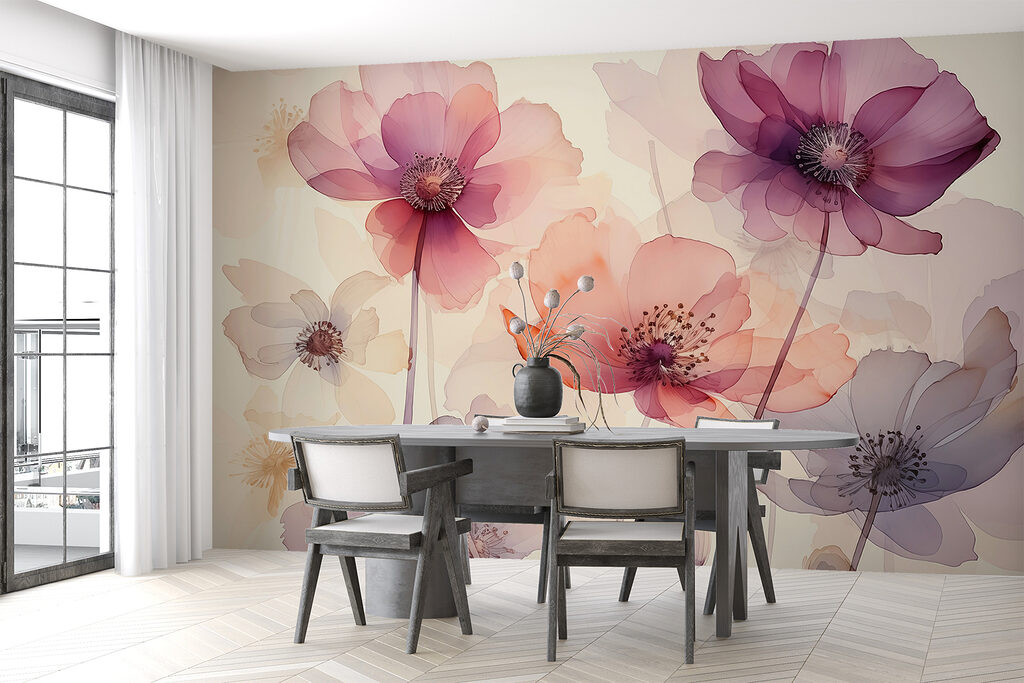 Group of flowers on a white background Group of flowers on a white background