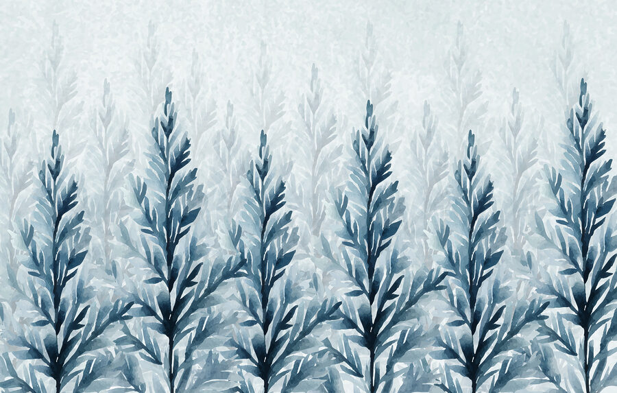 Group of blue leaves