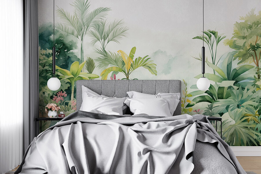 Painting of plants and flowers