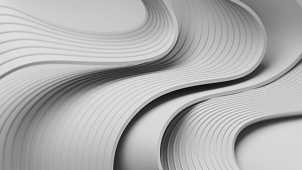 White and grey curved lines White and grey curved lines
