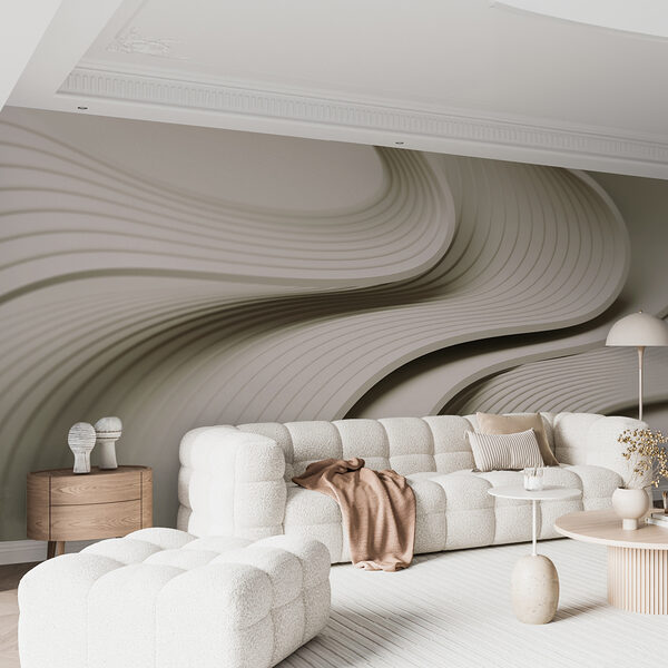 White and grey wavy lines White and grey wavy lines