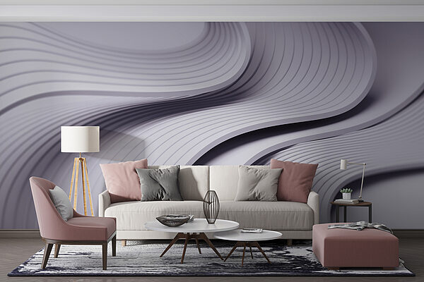 White and grey wavy lines White and grey wavy lines