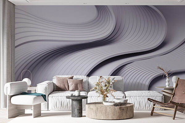 White and grey wavy lines White and grey wavy lines