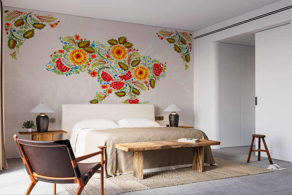 Map of ukraine with flowers Map of ukraine with flowers