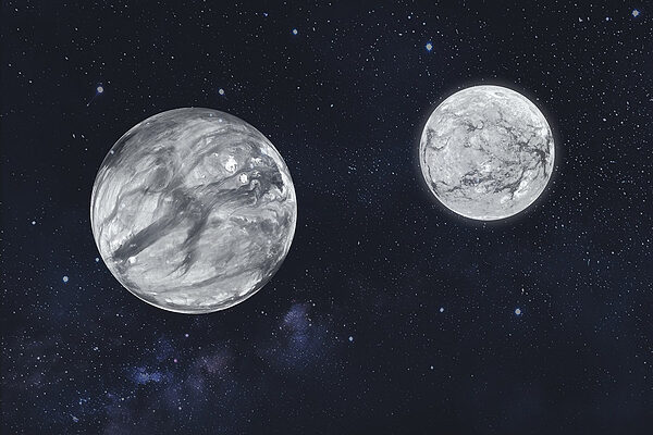 Two planets in space Two planets in space
