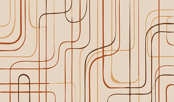 Brown lines on a beige background Brown lines on a beige background