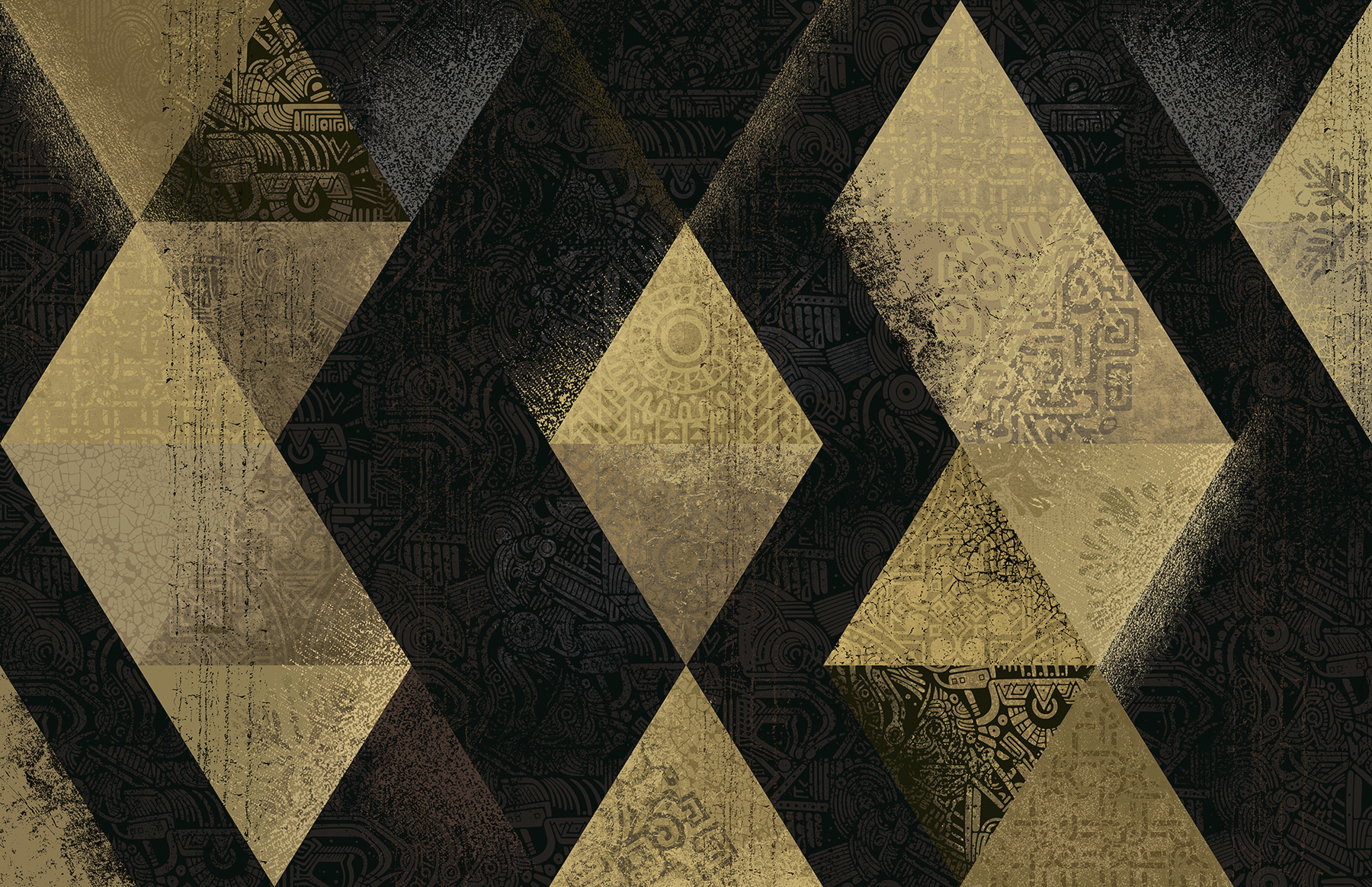 Mosaic of Luminous Triangular Patterns Mosaic of Luminous Triangular Patterns