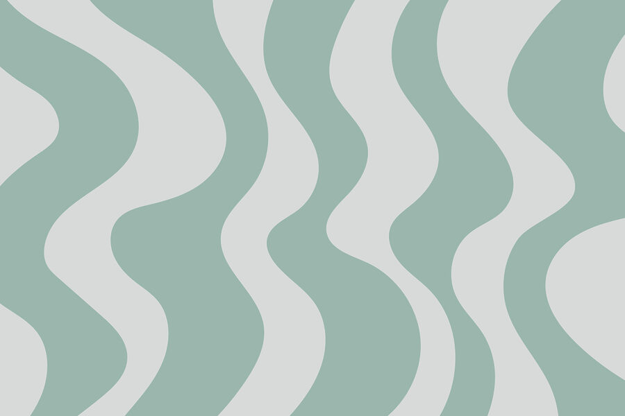 Green and white wavy lines