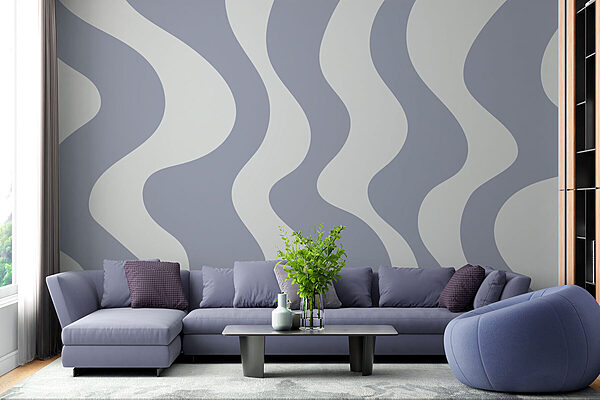 Grey and white wavy lines Grey and white wavy lines