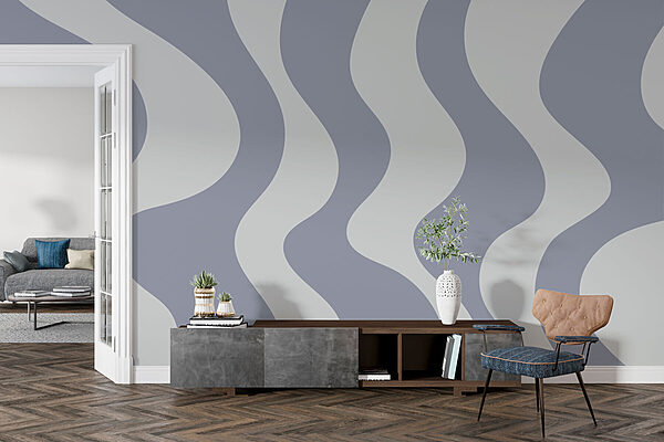 Grey and white wavy lines Grey and white wavy lines