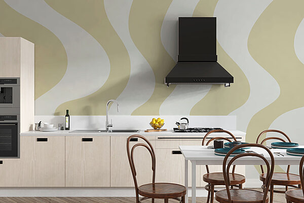 Tan and white wavy lines Tan and white wavy lines