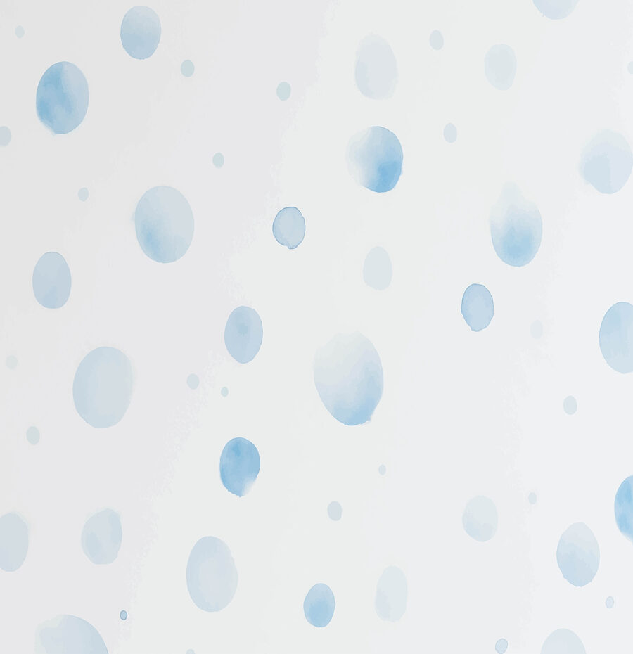 White surface with blue dots