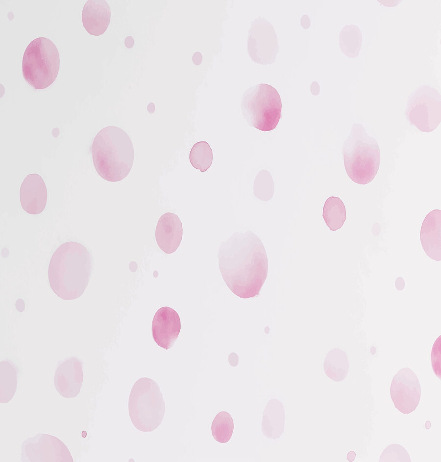 Pink and white polka dot wallpaper