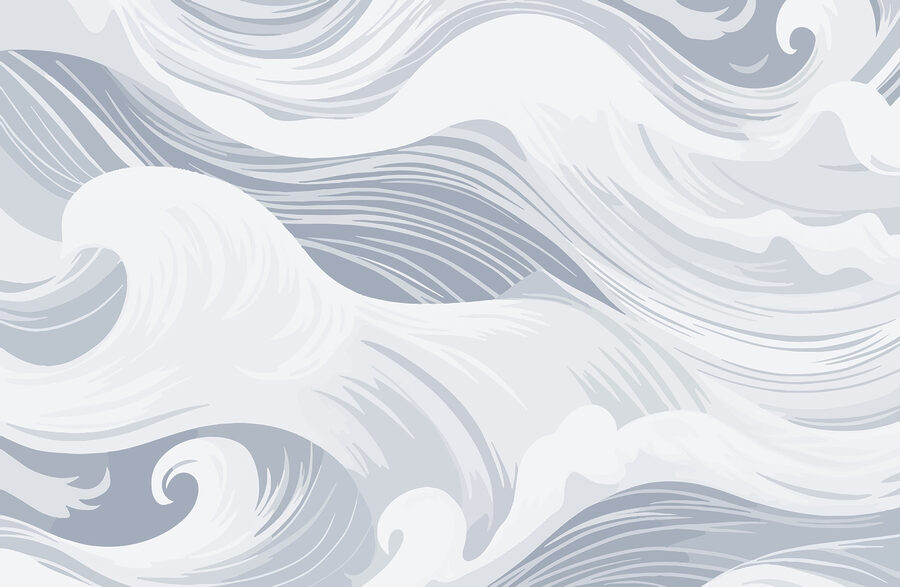 White and gray waves White and gray waves