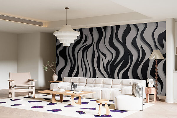 Black and white striped pattern w01838pig27r 600x400 - Black and white striped pattern
