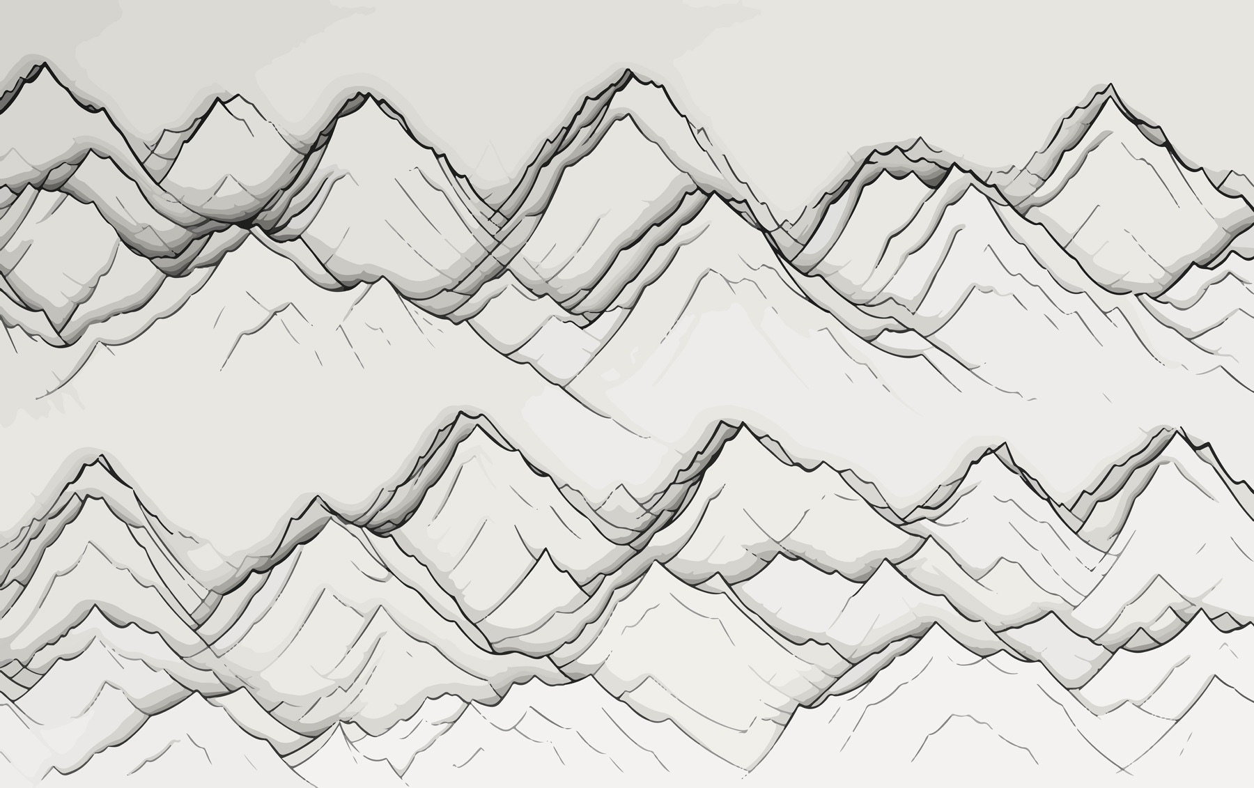 Drawing of mountains Drawing of mountains