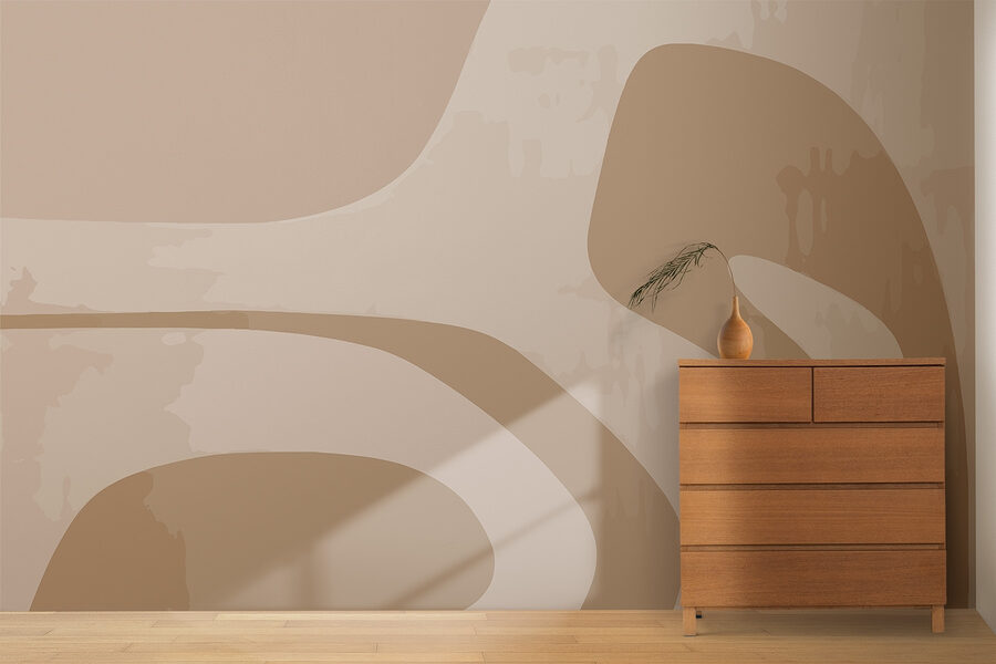 Brown and white abstract art Brown and white abstract art