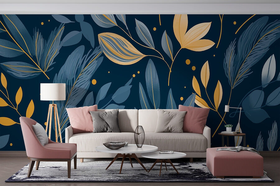 Pattern of leaves and branches