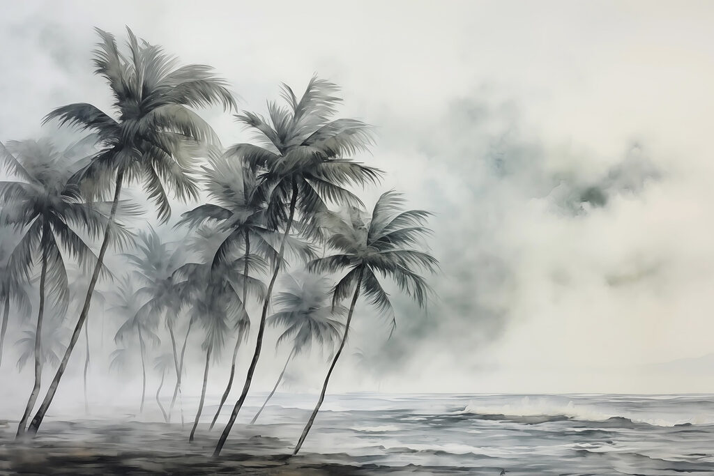 Palm trees on a beach Palm trees on a beach