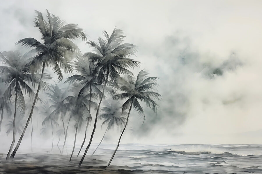 Palm trees on a beach