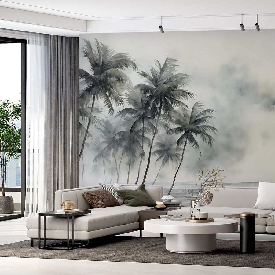 Palm trees on a beach