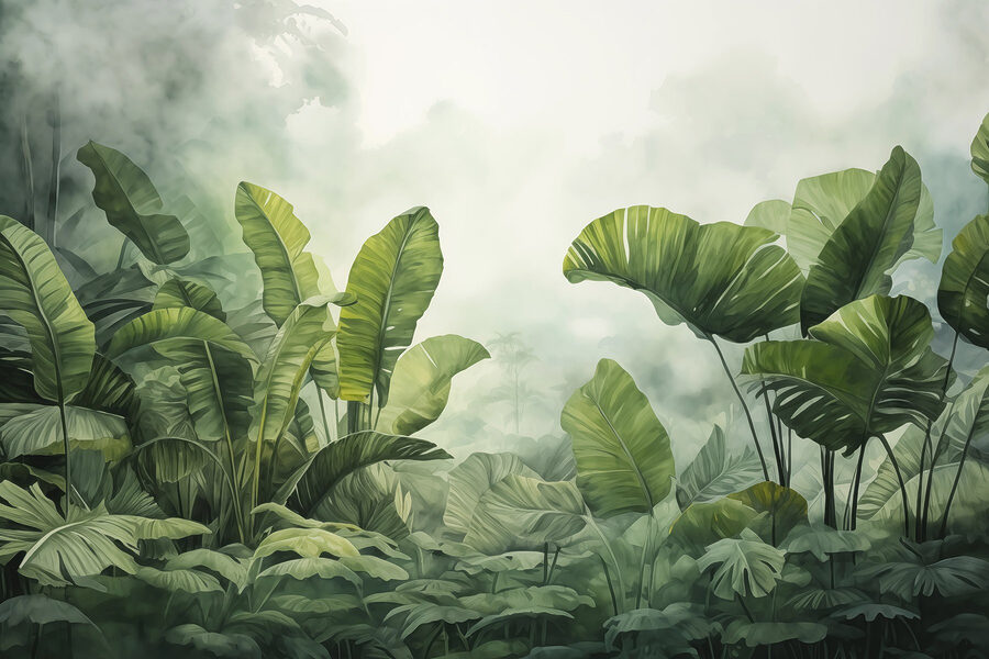 Group of green leaves