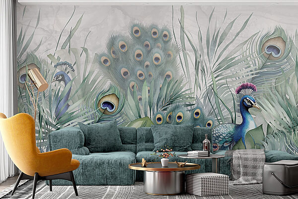 Peacocks and plants Peacocks and plants