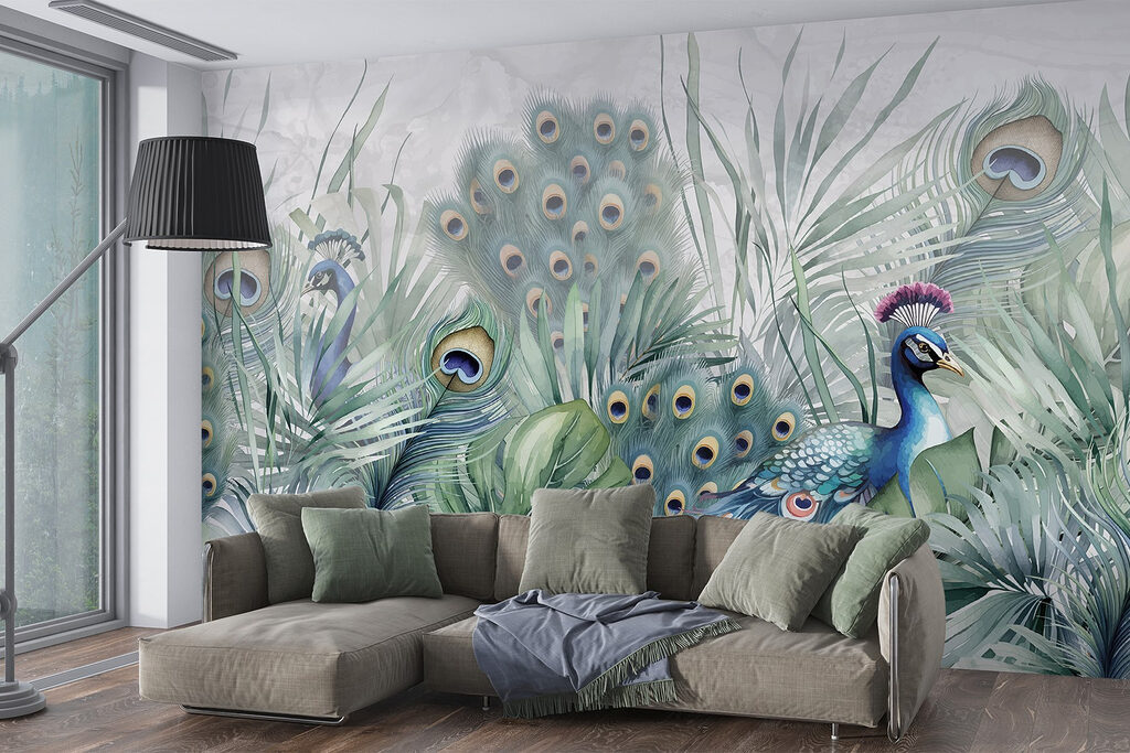 Peacocks and plants Peacocks and plants