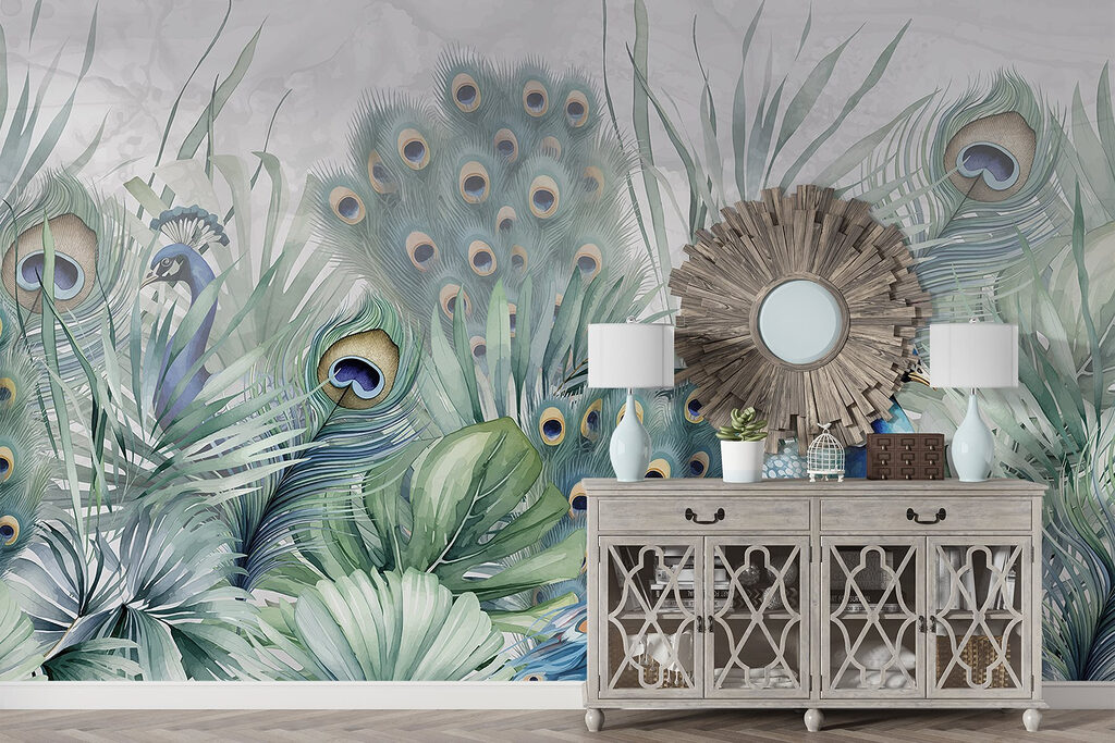 Peacocks and plants Peacocks and plants