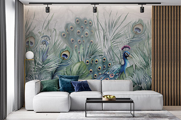 Peacocks and plants Peacocks and plants