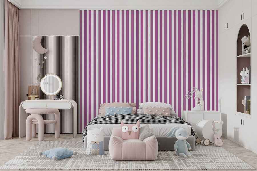 Purple and white vertical lines
