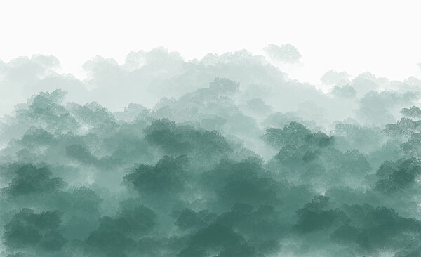 Foggy green and white sky Foggy green and white sky