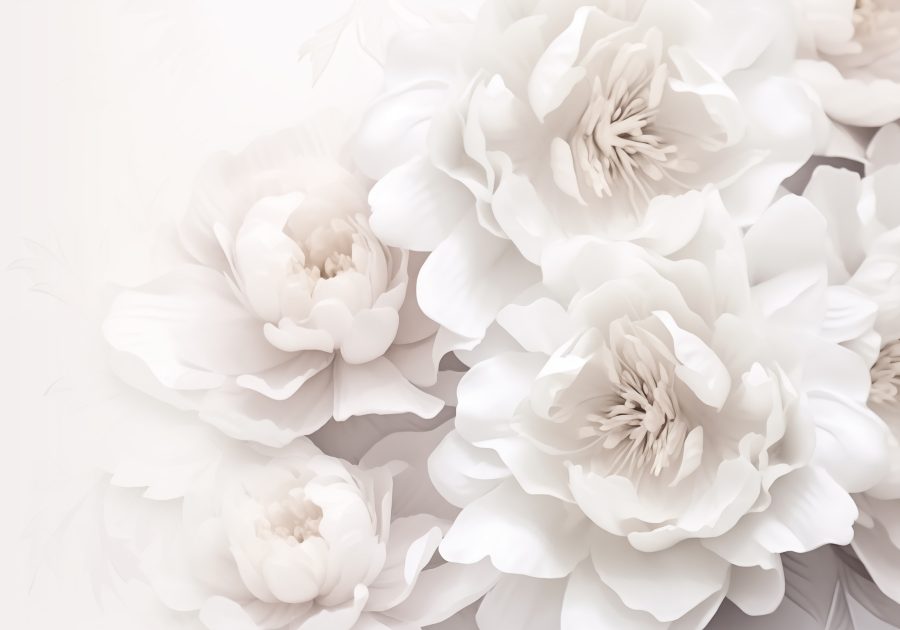 Wall murals Group of white flowers - Image 4