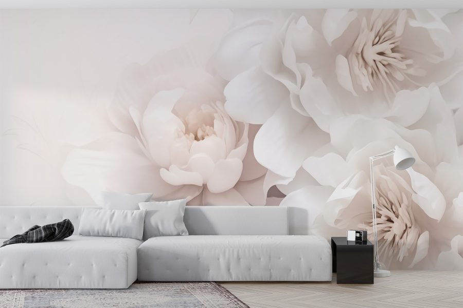 Wall murals Group of white flowers - Image 2