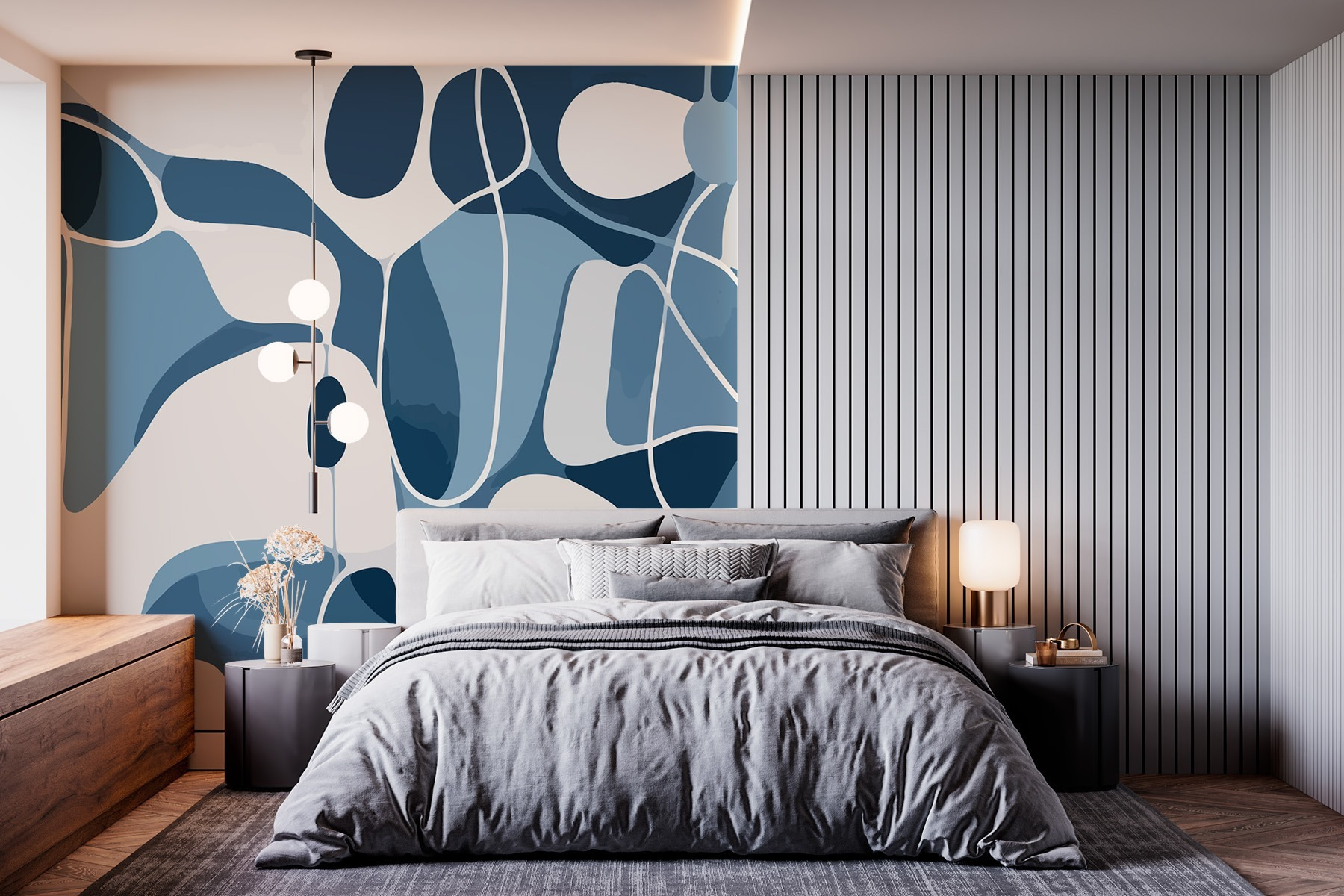 Blue and white pattern Blue and white pattern