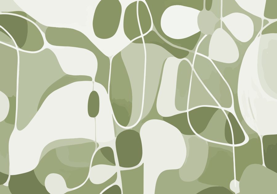 Green and white pattern