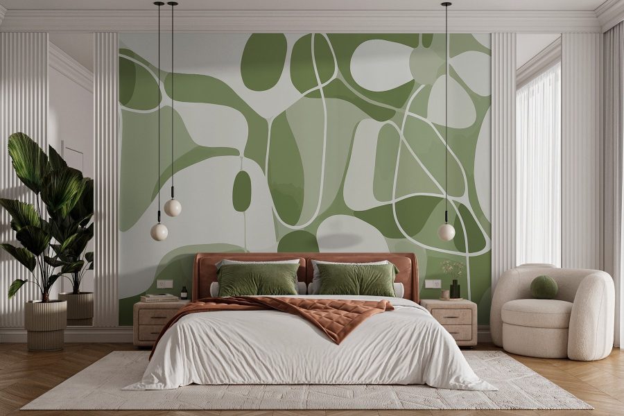 Green and white pattern